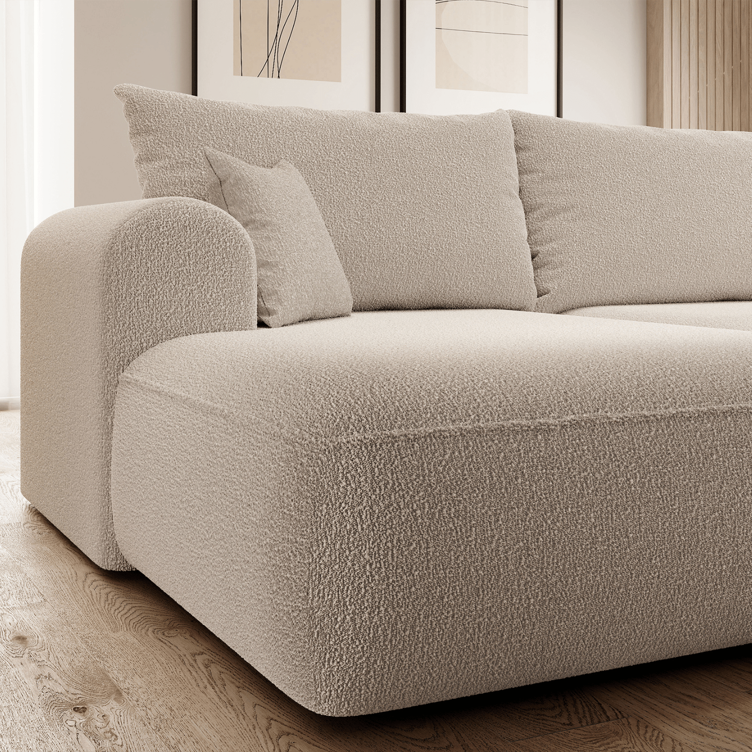 Kampas "Bubble" Smėlinis - Plush