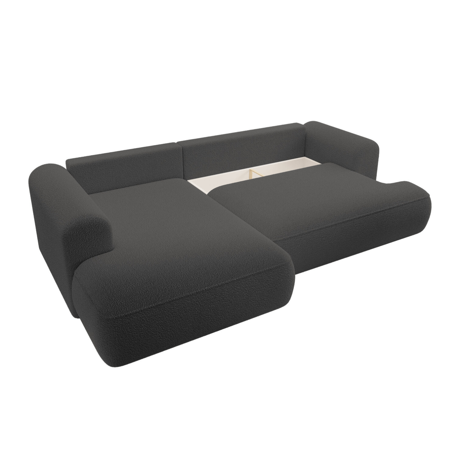 Kampas "Bubble" Tamsiai Pilkas - Plush