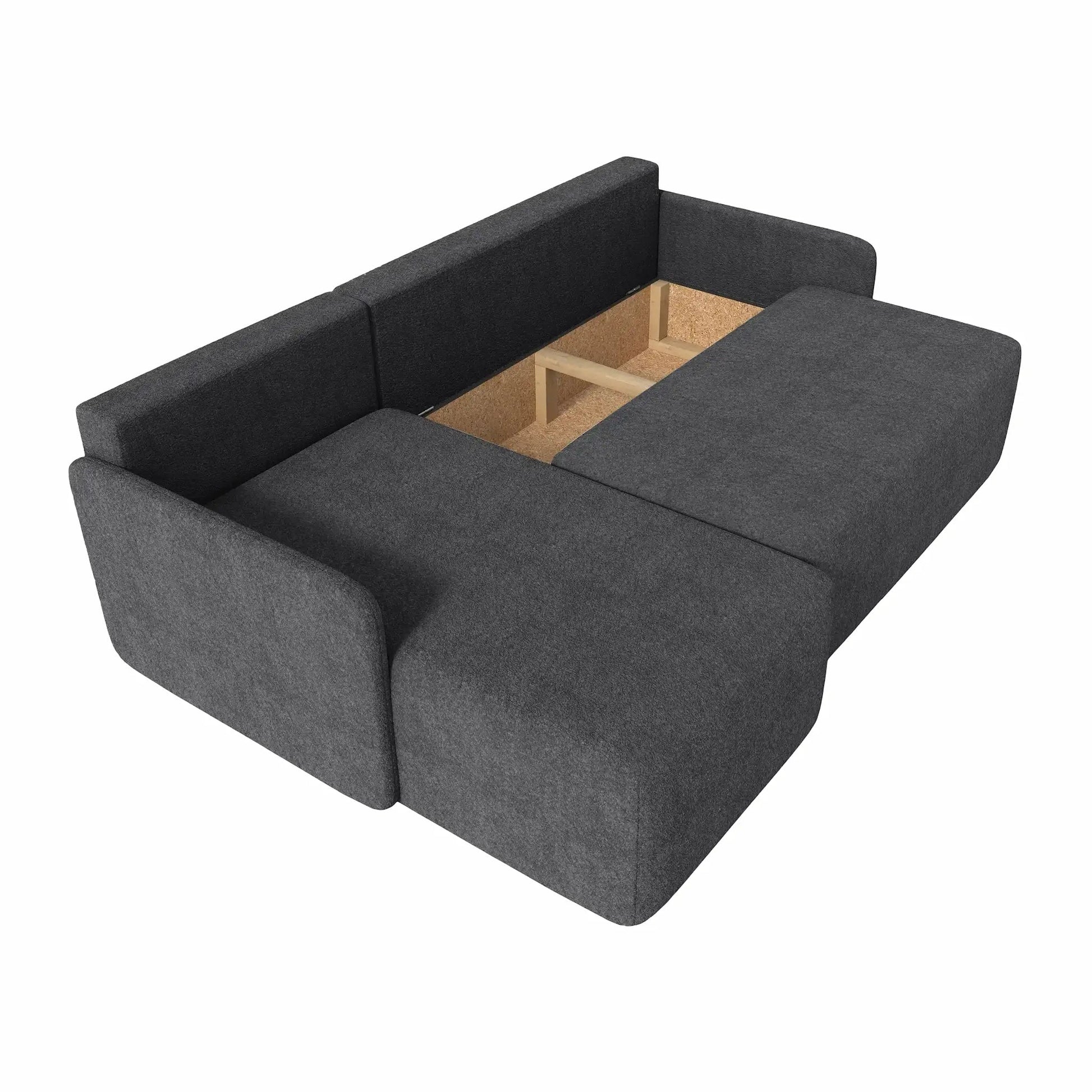 Kampas "Sofi" Tamsiai Pilkas - Plush