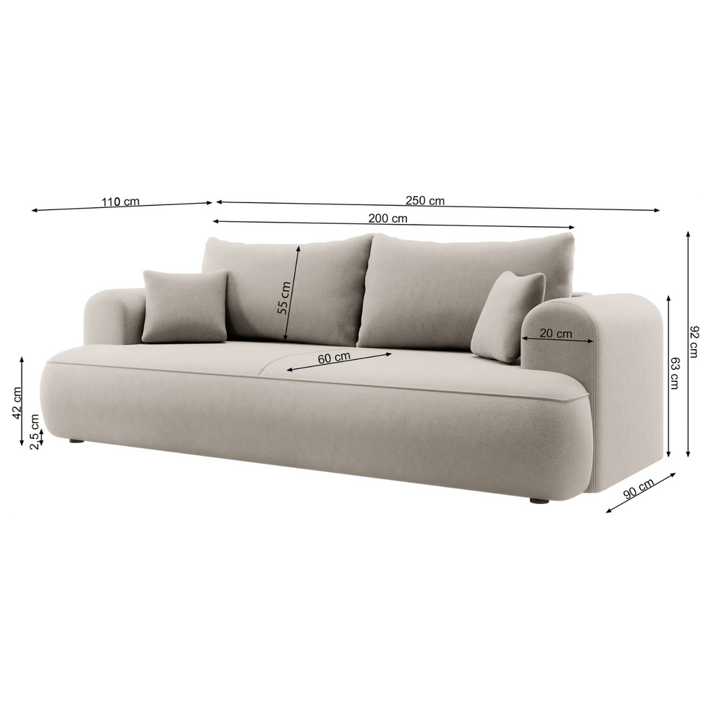 Sofa "Bubble" Tamsiai Žalias - Plush