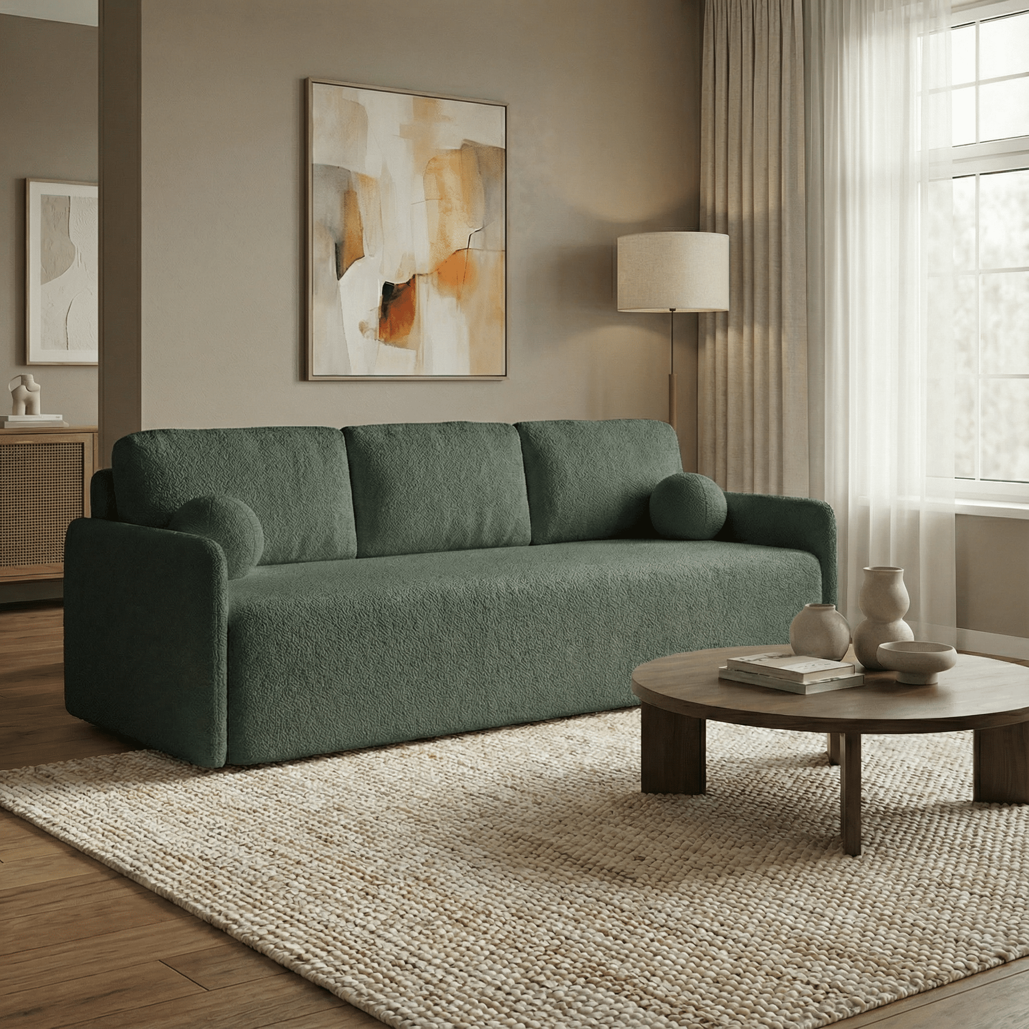 Sofa "Sofi" Pilka - Plush
