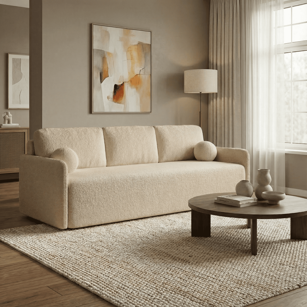 Sofa "Sofi" Pilka - Plush